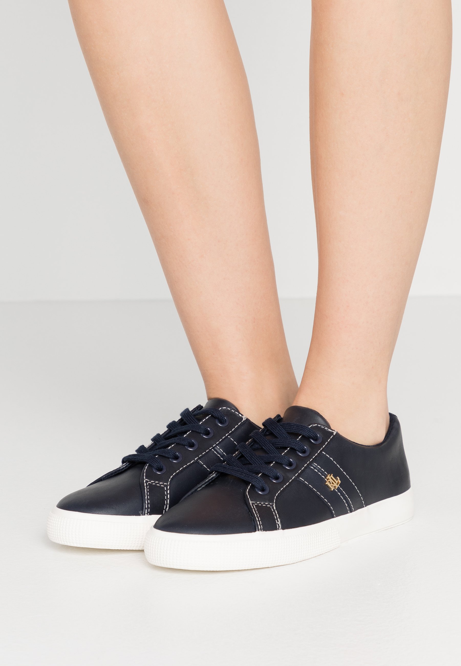 ralph lauren navy trainers