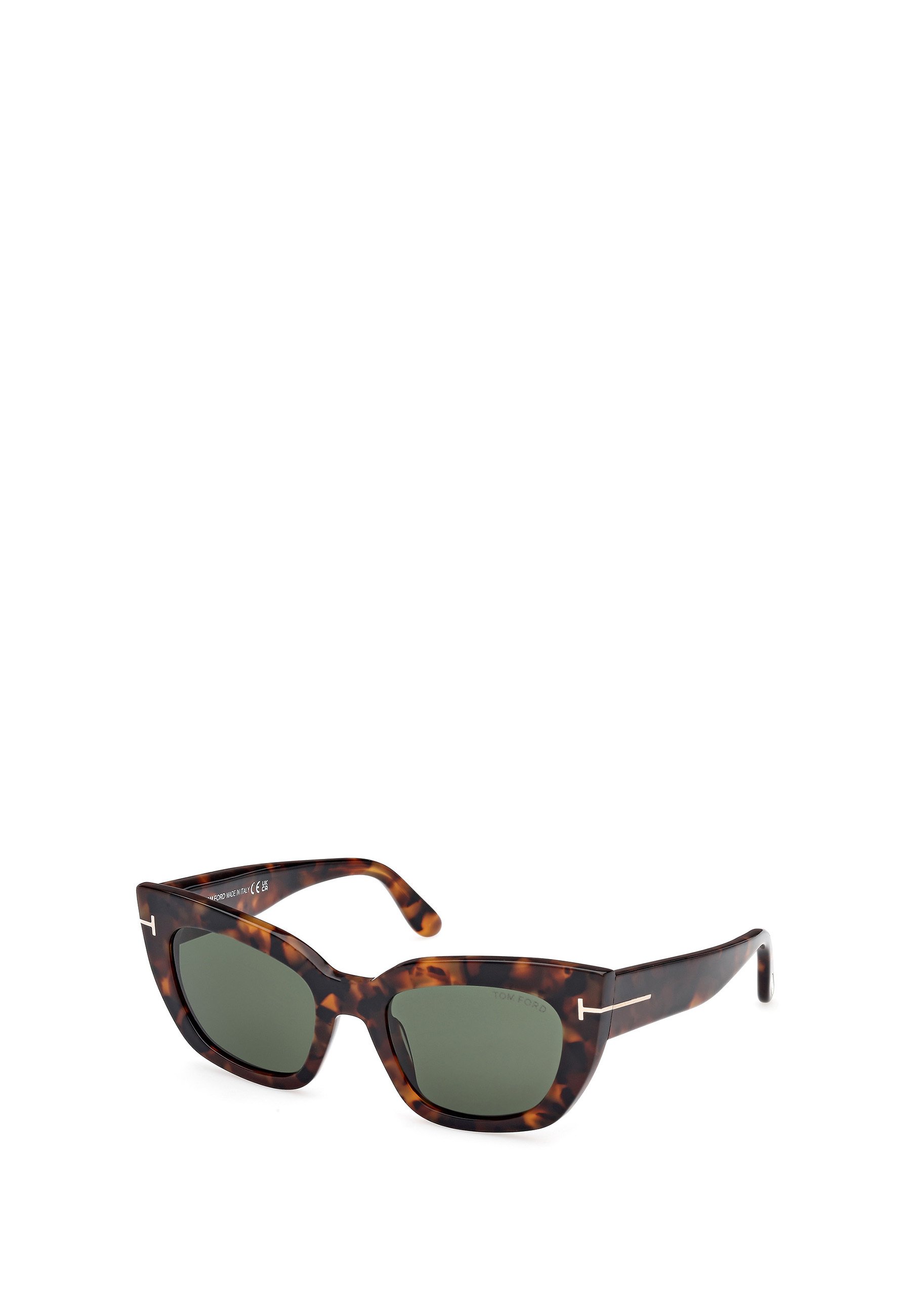 Tom Ford ATHENA - Sunglasses - dark avana dark green/dark  display picture 2