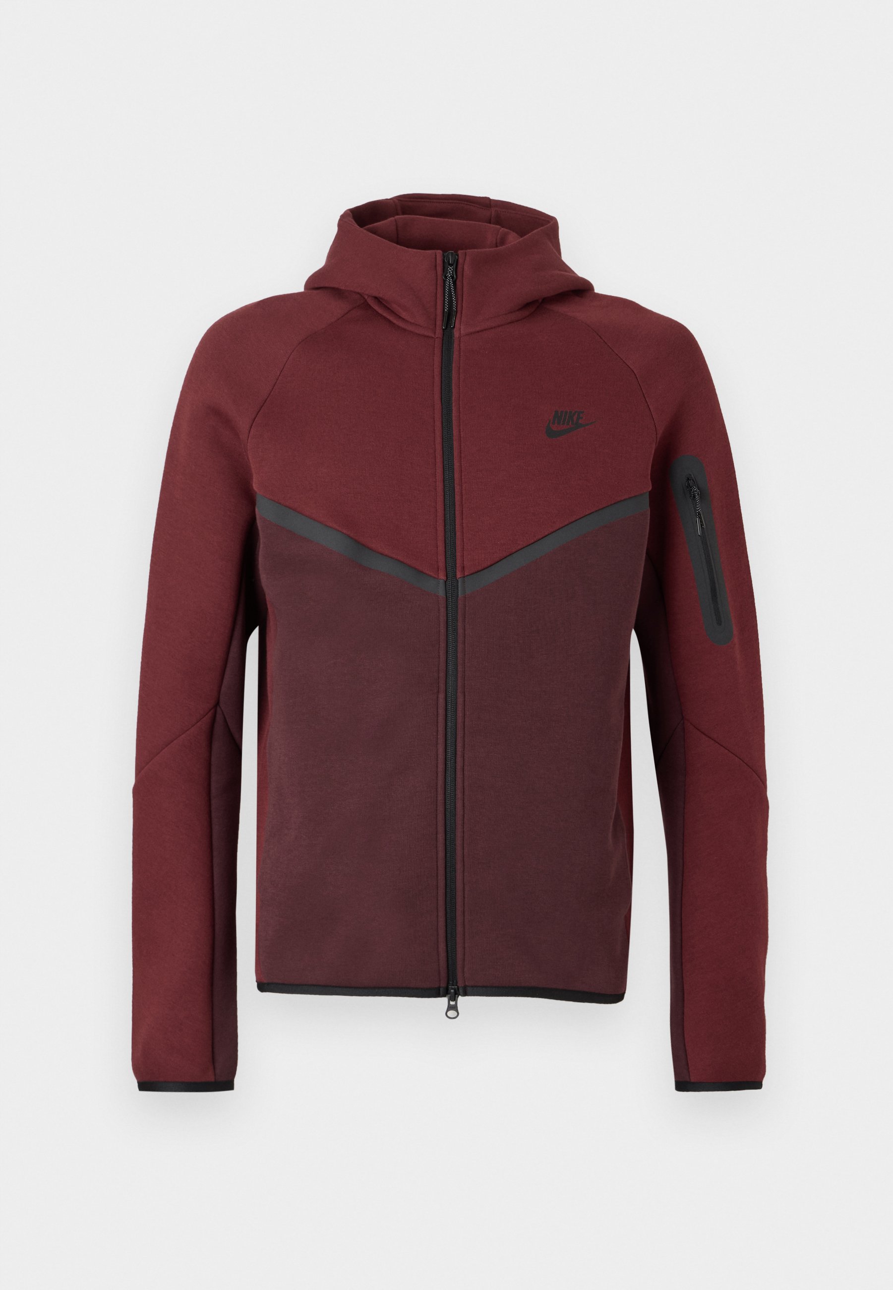 dark red tech fleece
