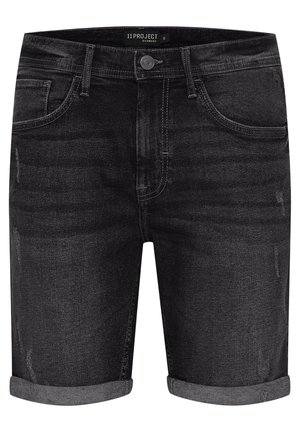 11 Project, PRVETLE REGULAR FIT - Denimové šortky - denim black