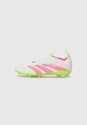 PREDATOR ELITE UNISEX - Moulded stud football boots - white/lucid pink/lucid lemon