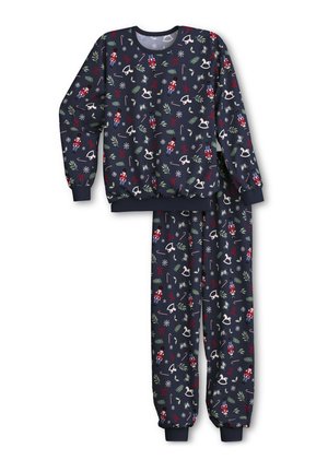 FAMILY FRIENDS BÜNDCHEN SET - Nachtwäsche Set - saphir blue