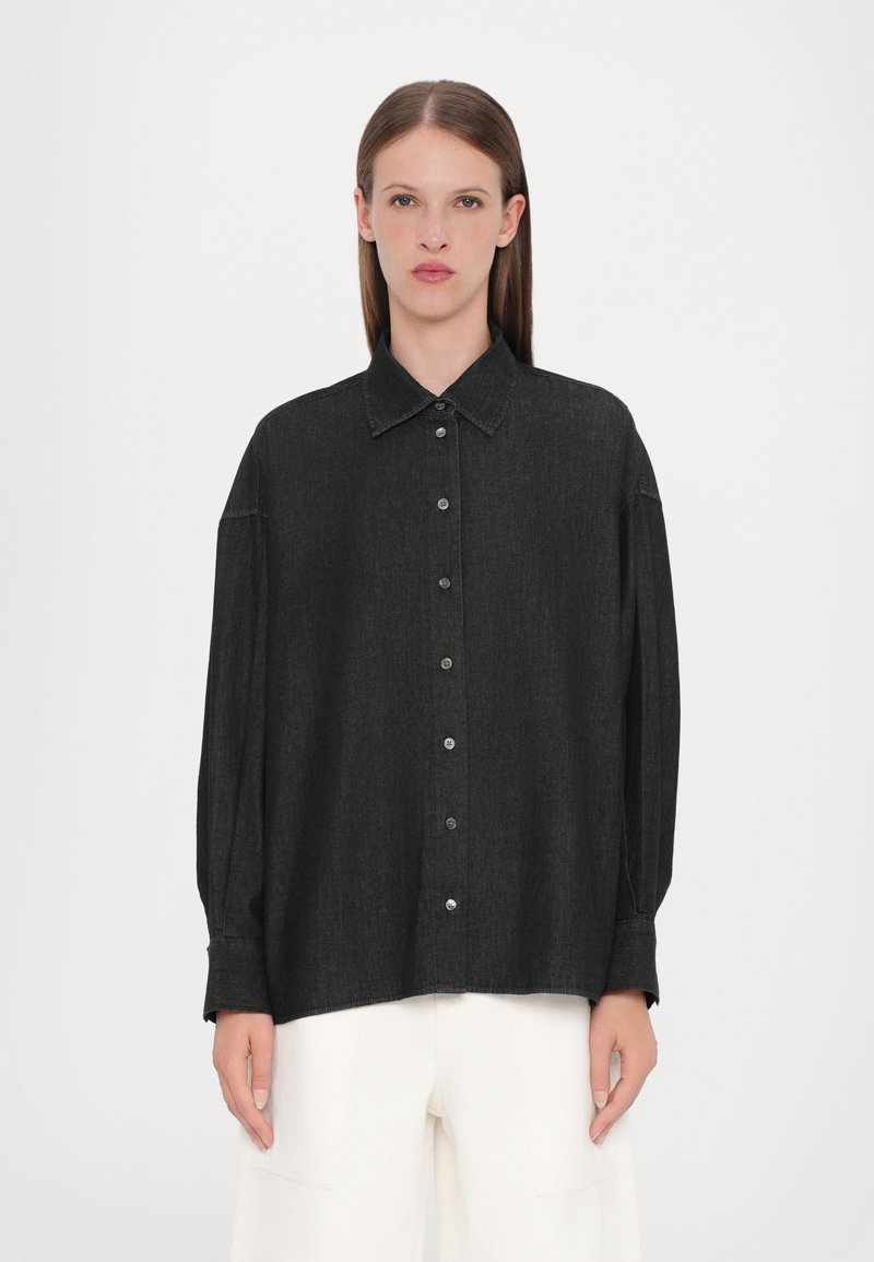 CLOSED CAPE SHIRT - Blusa com botões - mid grey