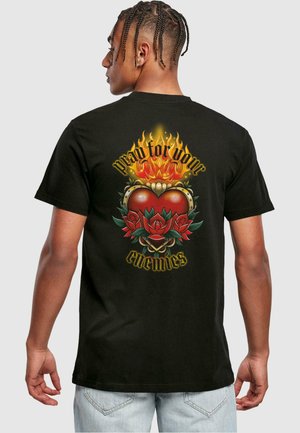 Mister Tee PRAY FOR YOUR ENEMIES TEE - Print T-shirt - black