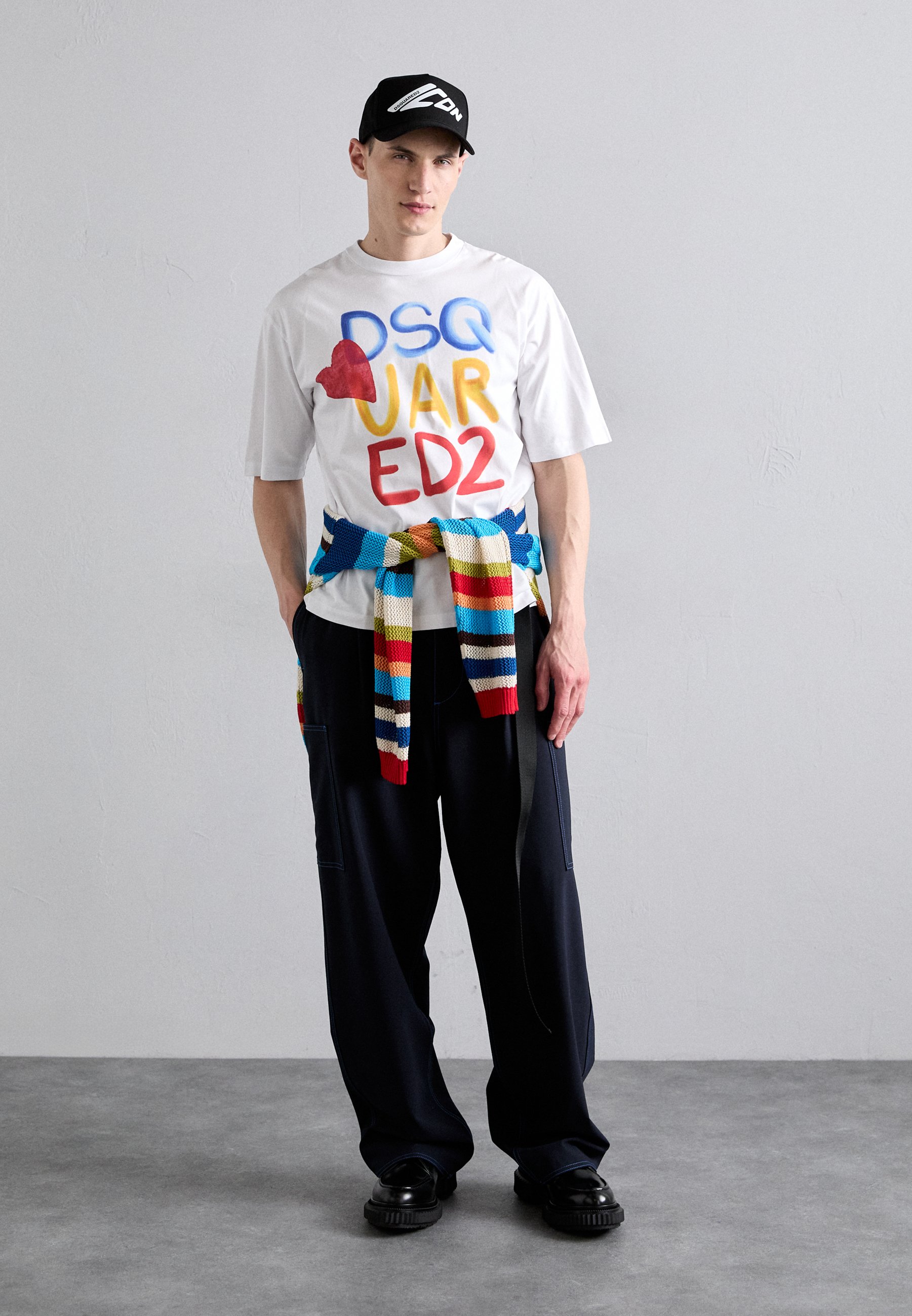 Dsquared2 LOOSE FIT TEE - Print T-shirt - white - Zalando.co.uk Dsquared2 LOOSE FIT TEE - Print T-shirt - white - Zalando.co.uk