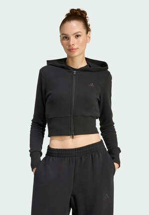 Zip-up sweatshirt - black