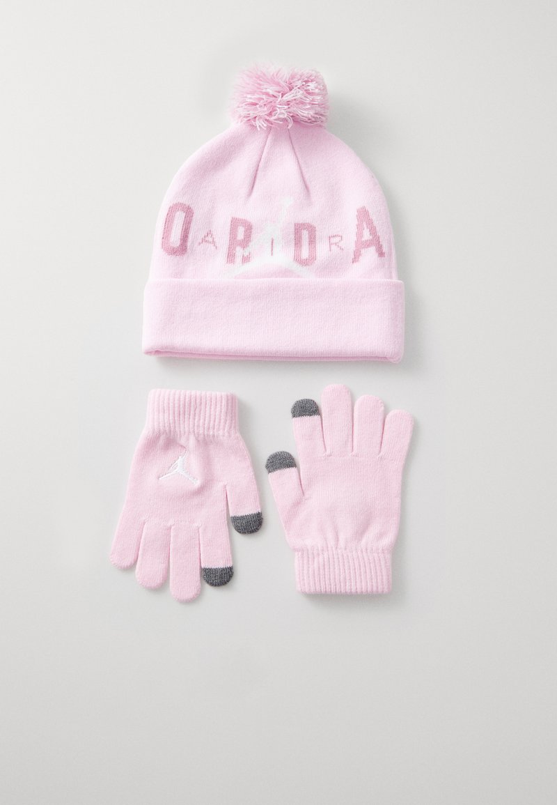 Jordan JAN POM BEANIE UNISEX SET - Lue - pink foam