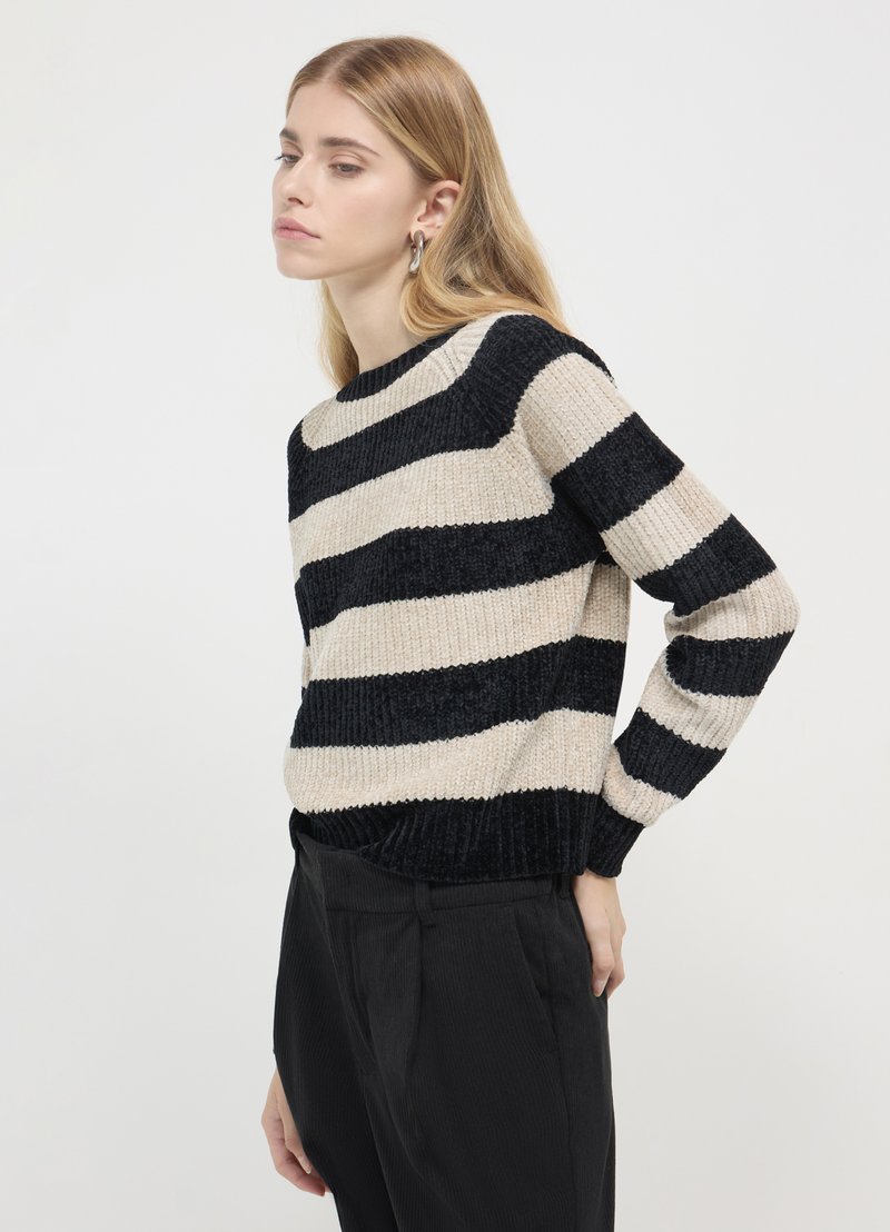Calliope EN CHENILLE RAYÉ - Pullover - une variante
