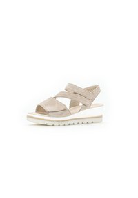 Gabor Sandalen met plateauzool - beige