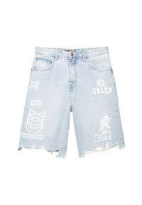 BAGGY BERMUDA - Pantaloni scurți din denim - light blue