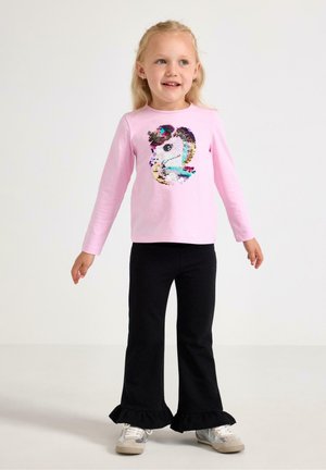 Lindex, LINDEX FLARED LEGGINGS WITH BRUSHED INSIDE LINDEX - Housut - black
