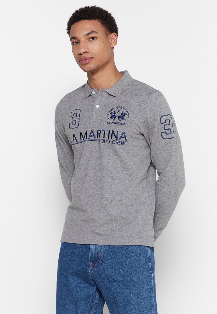LA MARTINA Poloshirt grijs LA MARTINA Poloshirt grijs