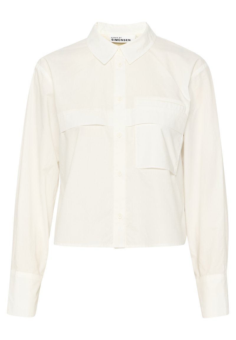 Karen by Simonsen Overhemdblouse wit Karen by Simonsen Overhemdblouse wit
