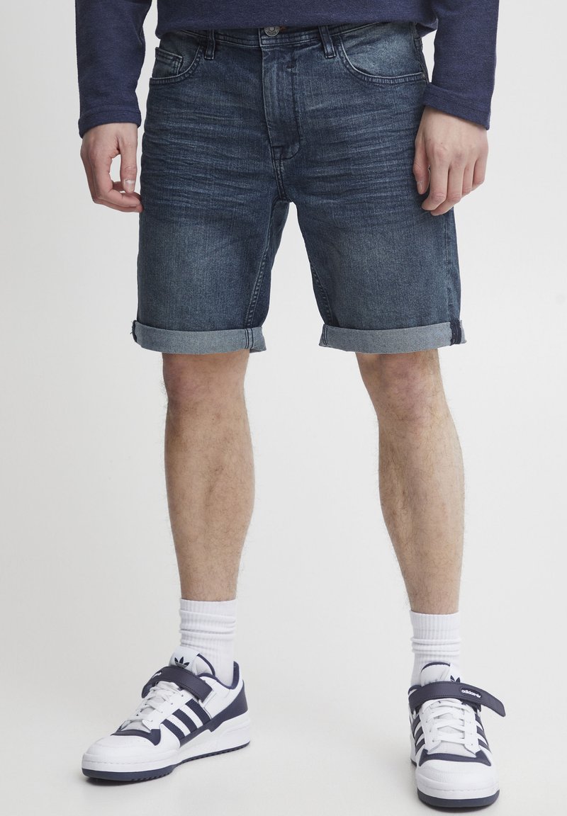 Blend BHDENIMSHORTS SLIM/ REGULAR FIT - Farkkushortsit - denim dark blue