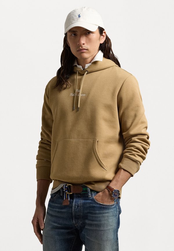 LOGO DOUBLE KNIT HOODIE - Hoodie - new bronze