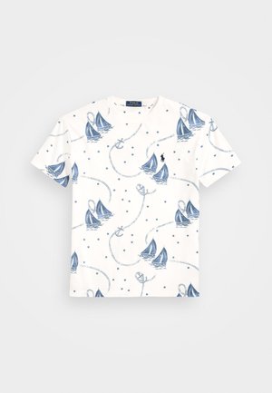 Polo Ralph Lauren CLASSIC FIT NAUTICAL JERSEY T-SHIRT - Marškinėliai su spaudiniu - ocean voyage