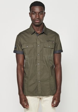 SHORT SLEEVE   - Camicia - oliva   olive