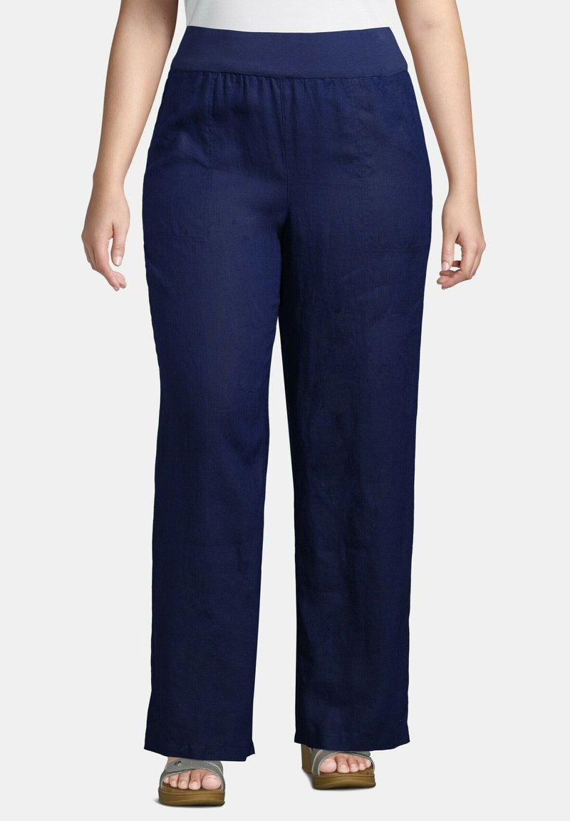 LANDS END Stoffhose Deep Sea Navy dunkelblau Zalando de lands-end-stoffhose-deep-sea-navy-dunkelblau-zalando-de