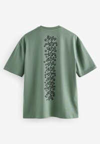 Next HOKUSAI THE GREAT WAVE LICENSE STANDARD - Marškinėliai su spaudiniu - green keith haring