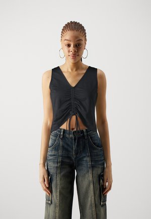 PCKINDA CROPPED - Tops - black
