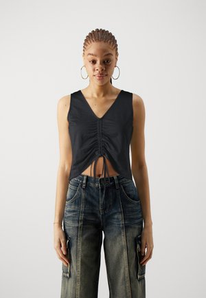 PCKINDA CROPPED - Toppi - black