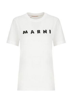 SCRIBBLED LOGO - T-shirt con stampa - white