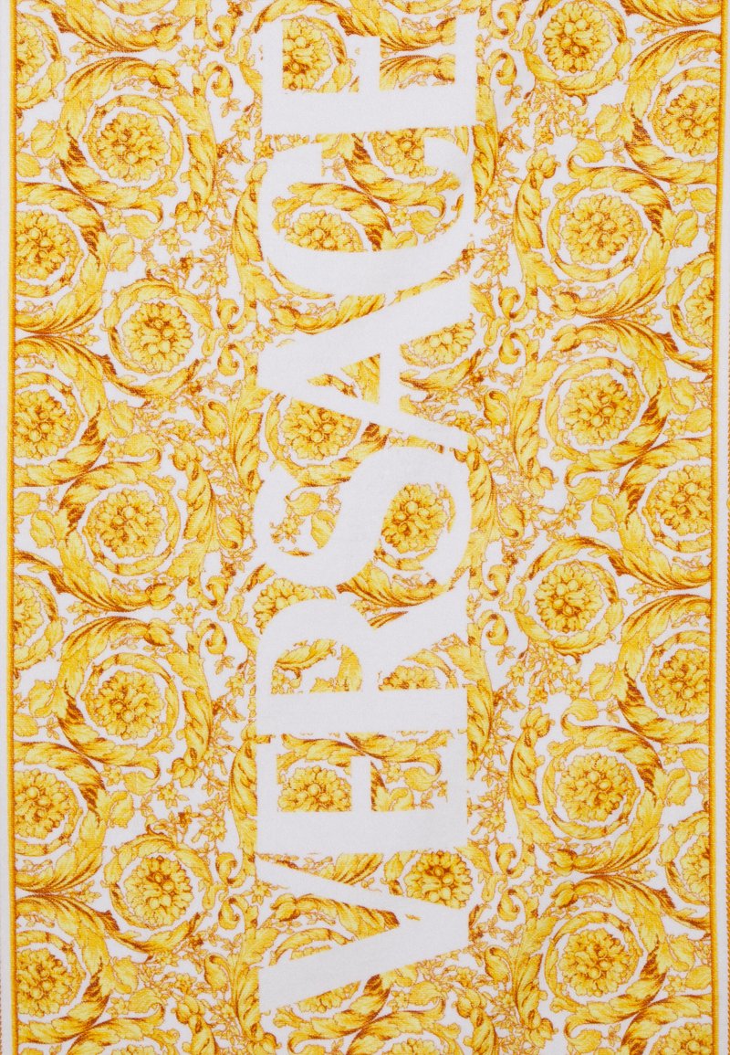 Versace BEACH TOWEL SPUGNA STAMPA BAROCO UNISEX Beach towel bianco