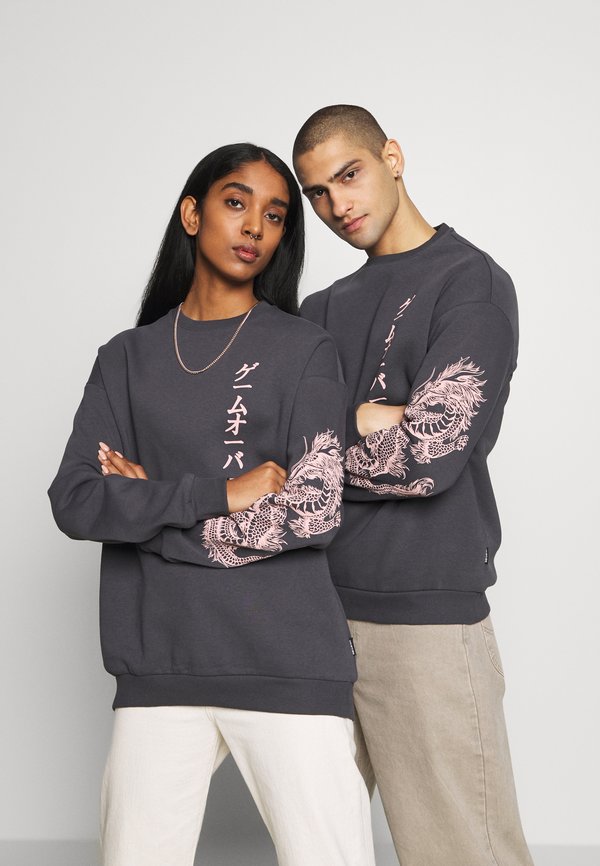 SLEEVES DRAGON CNECK - Sweatshirt - dark gray