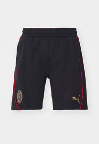 Puma AC MILAN CASUALS SHORTS - Fanartikel - black/for all time red