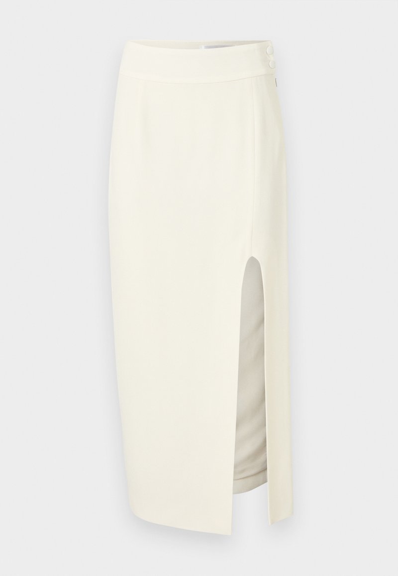 Victoria Beckham SPLIT DETAIL SKIRT - Ceruzaszoknya - ivory/törtfehér ...