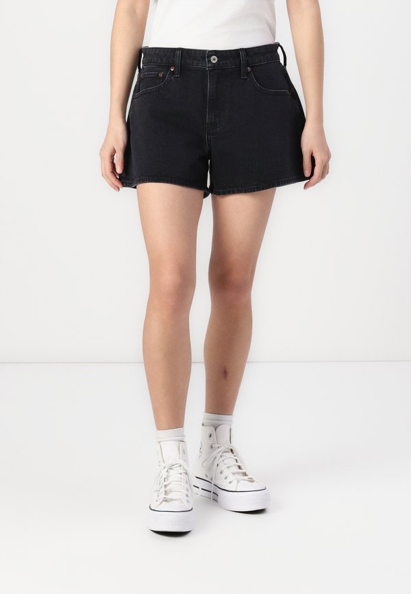 Mid Rise A-Line Short - Denim shorts