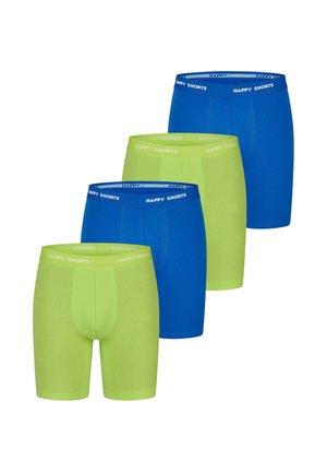4-PACK - Boxerky - neon lime/blue