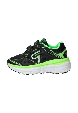 Replay JS910003T CHRISTAL KID - Sneakers laag - black/fluo green