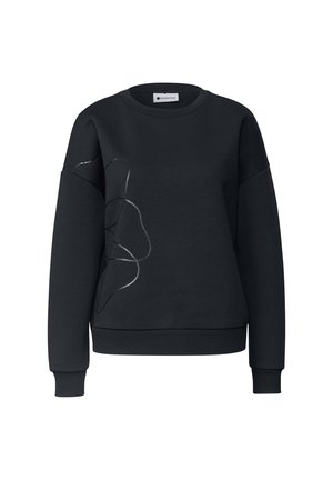 Street One, LOOSE-FIT SWEATSHIRT WITH FOIL PRINT - Sweatshirt - indigo night