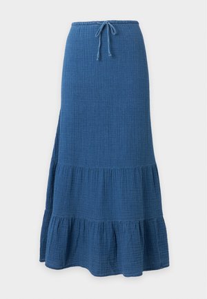 GAP, MAXI SKIRT SHELLY - Jupe longue - blue denim