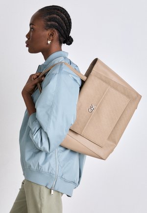 Calvin Klein MEDIUM POCKET MONO - Tote bag - amphora