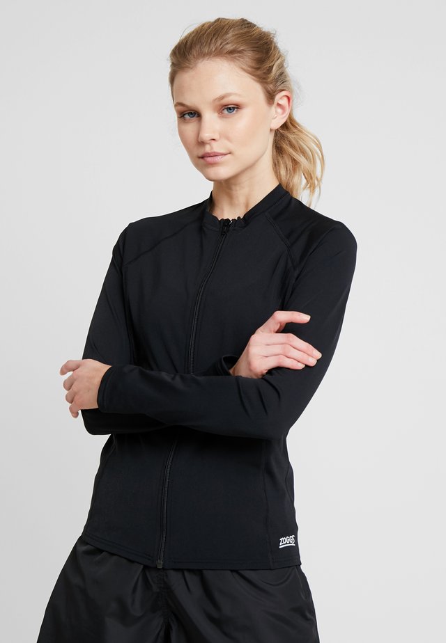 SUN LONG SLEEVED FULL ZIP - Nightie - black