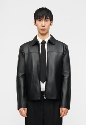 LUKE JACKET - Bőrdzseki - black