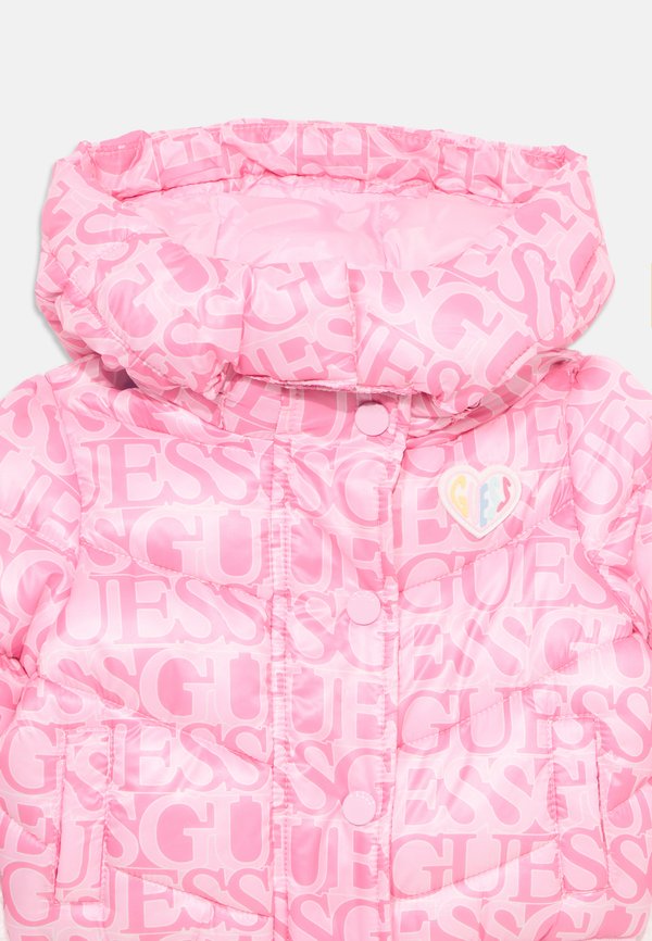 PADDED HOODED JACKET - Winter jacket - logo fuchsia2