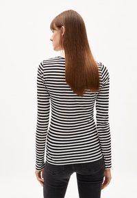 ARMEDANGELS ENRICCAA STRIPES - Langarmshirt - black off white