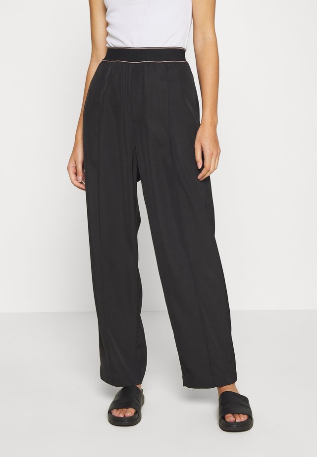SPRING TROUSER - Stoffhose - black