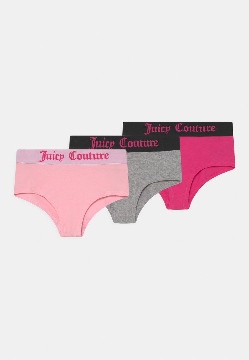 Juicy Couture HIPSTERS HANGING 3 PACK Panties pink yarrow/pink