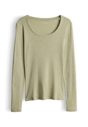 OPUS SOFT SLIM FIT BASIC - Langarmshirt - soft matcha