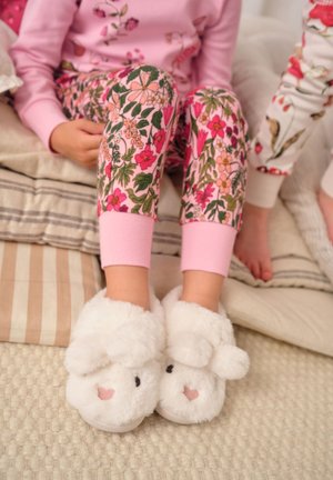 Next, REGULAR FIT - FAUX FUR SLIPPERS . - Hausschuh - white