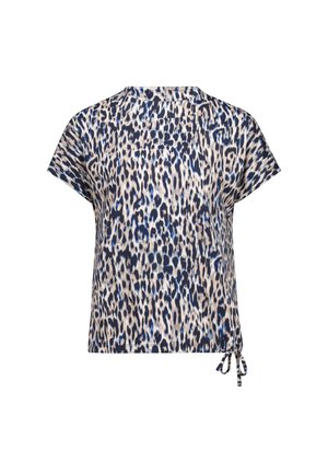 Betty Barclay, BETTY BARCLAY MIT STEHKRAGEN PRINTSHIRT - T-Shirt print - blau beige