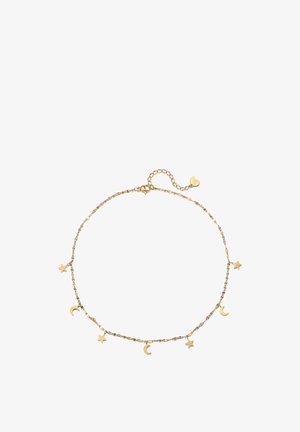 Hey Happiness, STAR AND MOON CHOKER - Ketting - gold-coloured