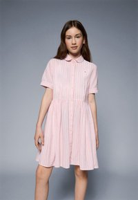 Tommy Hilfiger - STRIPED - Shirt dress - coral ice Thumbnail Image 1