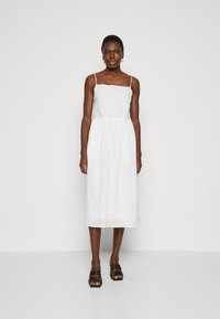 Tommy Hilfiger - MIDI SLIP DRESS - Day dress - optic white Thumbnail Image 1