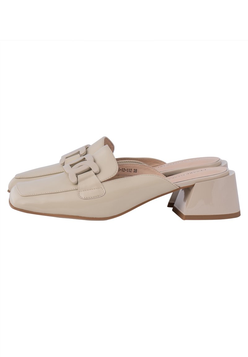 Cesare Gaspari Mules à talons - beige