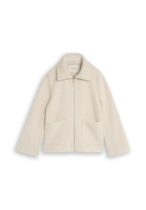 TOM TAILOR, TOM TAILOR JACKEN COSY JACKE MIT TASCHEN - Jas - cold beige structure